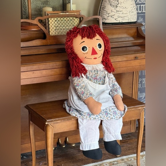 Rare Vintage 1960's XL Annabelle The Original Knickerbocker Raggedy Ann Doll - Picture 3 of 11